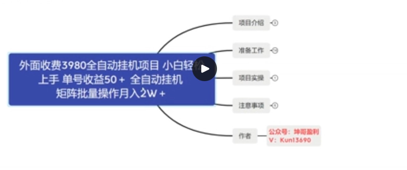 外面收费3980游戏自动搬砖项目，小白轻松上手，单号收益50＋，批量操作